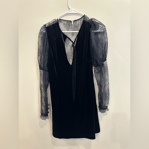 Free People Velvet Mini Dress - Picture 2 of 4
